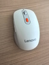 联想（Lenovo）无线蓝牙双模鼠标  便携办公鼠标 人体工程学设计 适用台式机一体机笔记本平板Howard白色 实拍图