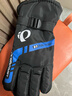 户外滑雪棉保暖冬季男女加绒厚手套摩托电瓶车骑行防风寒防水防冻 【加绒加厚】炫彩蓝色 实拍图
