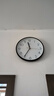 北极星（POLARIS）挂钟时尚创意客厅钟表静音简约石英钟30cm 2842黑色 实拍图