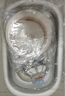 iuu婴儿洗澡盆 可折叠宝宝浴盆大号 洗澡神器躺托浴架新生儿童用品 【北欧灰】+调节感温浴架+脸盆*3 材质：FAD食品级材质检测认证 实拍图