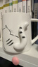 拜杰白色马克杯早餐水杯陶瓷马克杯带盖大容量牛奶杯咖啡杯情侣杯 实拍图