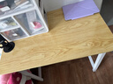 舒客艺家 电脑桌台式小户型小桌子家用学习桌写字办公书桌电竞长条桌子 木纹白架单桌80*50*74 加固电脑桌 实拍图