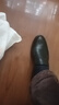 老人头（LAORENTOU）商务休闲皮鞋男春秋季透气软底牛皮正装婚礼鞋爸爸鞋 A90192 黑42 实拍图