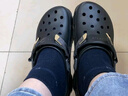 CROCS卡骆驰洞洞鞋贝雅男鞋女鞋轻便耐磨一脚蹬拖鞋休闲鞋|10126 黑色-001 40 (250mm) 实拍图