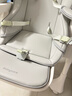 babycare宝宝餐椅6个月以上吃饭可折叠儿童座椅可移动婴儿成长椅 贝壳白 实拍图