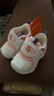 基诺浦学步鞋棉鞋冬季保暖摇粒绒8-18个月男女童鞋GB2355白色 实拍图