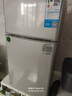 华宝小冰箱小型家用出租房用冷藏冷冻两用一级能效节能省电迷你宿舍寝室办公室二门电冰箱 【一级能效】58L银色【三天不到一度电】 实拍图