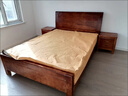 惠寻 京东自有品牌 床新中式全实木实木床1.5米单人床1.8米x2米双人床 胡桃木单床 1800mm*2000mm框架结构 实拍图