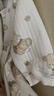 童泰（TONGTAI）婴儿连体衣秋冬季纯棉保暖宝宝衣服新生儿哈衣爬服睡衣绿色73cm 实拍图