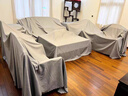 京寻家具防尘布床罩防尘罩沙发遮灰布家具遮盖布挡灰布 云雾灰2*2.4m 实拍图