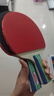 红双喜DHS狂飚五星乒乓球拍直拍双面反胶5层强攻H5006 实拍图