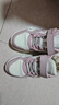 鸿星尔克（ERKE）童鞋女童中大童弹力加棉魔术贴儿童运动慢跑鞋橡芽白/雾粉37 实拍图