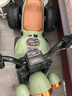 贝趣儿童电动车摩托车1-3-6岁宝宝三轮车小孩玩具车可坐人遥控电瓶车 超大复古绿【遥控双驱+音乐+礼包 1-7岁生日周岁六一儿童节礼物 实拍图