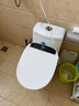 湯川秀樹遥控智能马桶盖小尺寸短小款全自动翻盖冲洗加热烘干小号坐便盖板 自动翻盖灌肠款（短款47CM） 实拍图