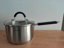 凌丰（LINKFAIR）奶锅不锈钢婴儿辅食锅无涂层煮面锅雪平锅小汤锅燃气电磁炉通用 304奶锅 18cm 实拍图