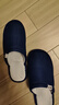 回力日系柔软情侣棉拖秋冬家居室内保暖棉鞋男款HL0006蓝色44-45码 实拍图