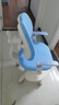 读书郎儿童学习椅中小学生写作业写字椅子家用可升降椅调节背座椅 升降脚踏+动态追背+双背旋转蓝 实拍图