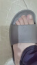 科柔（KENROLL）男女防滑拖鞋居家浴室厚底宽楦四季凉拖 桦木棕 42-43(265mm) 实拍图