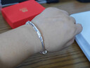 唯一（Winy）银手镯足银9999满天星实心镯子妈妈生日礼物送女友老婆款纯银饰品 实拍图
