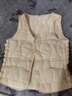 反季2025新款羽绒棉马甲女短款加绒背心贴身加厚坎肩修身保暖内胆 米白色【加绒女士修身马甲】 加厚 M 建议【75-95斤】 实拍图