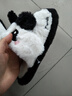 洁丽雅棉拖鞋女士秋冬季外穿可爱居家情侣包跟保暖毛毛绒拖鞋男棉鞋冬天 熊猫白 【1.0 经典款｜店长力荐】 36-37 (适合35-36码) 实拍图