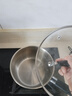 凌丰（LINKFAIR）奶锅不锈钢婴儿辅食锅无涂层煮面锅雪平锅小汤锅燃气电磁炉通用 304奶锅 18cm 实拍图