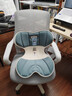 藤田制药护腰坐垫靠背办公室久坐神器舒适透气人体工学椅腰靠垫 北欧蓝 实拍图