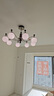 欧普餐厅吊灯主灯灯具中古风美拉德高级感装饰吊灯客厅全光谱led吊灯 【客厅】咖啡豆8头全光谱智控 实拍图