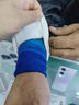 李宁（LI-NING）护腕男女专业运动扭伤防护篮球健身羽毛球擦汗高弹拉伸护手腕套 373蓝色 均码【一只装】 实拍图