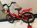 凤凰（Phoenix）儿童自行车宝宝脚踏车儿童折叠自行车4-8岁童车 陆寻 中国红 16寸 实拍图