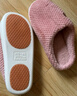 京东京造【厚底防滑】棉拖鞋男士冬季室内居家毛拖保暖半包粉红色38-39 实拍图
