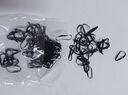 【一包用一年】耐用高弹力一次性头绳皮筋发绳发圈橡皮筋黑色 果冻色加厚大圈500根 实拍图