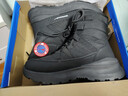 回力(Warrior)雪地靴男冬季高帮靴子男靴加绒加厚保暖鞋1984 黑色 42 实拍图