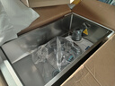 悍高（HIGOLD） 厨房水槽304不锈钢手工压纹大单槽家用台下洗菜盆家用洗碗槽水池 75×43抽拉龙头 实拍图