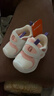 基诺浦学步鞋棉鞋冬季保暖摇粒绒8-18个月男女童鞋GB2355白色 实拍图