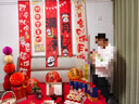 婚恋倾城宝宝满月布置中式条幅挂布背景墙装饰男女孩蛇宝30天宴会拍照道具 实拍图