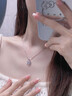 唯一（Winy）999纯银项链女款轻奢高级感莫桑钻吊坠送女友老婆生日礼物首饰 实拍图