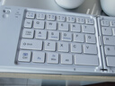 B.O.W航世X23S 折叠键盘蓝牙无线便携适用苹果iPadpro华为metapadmini小米手机笔记本平板充电键盘 白色 实拍图