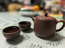 百年利永宜兴紫砂壶纯全手工原矿紫泥泡茶壶功夫茶具竹节汉铎一壶两杯套装 竹节汉铎 240ml 原矿紫泥 实拍图