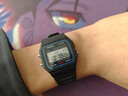 卡西欧手表 时尚简约复古小方块 潮流运动百搭电子表学生表考试表 F-91W-1 店长推荐 实拍图