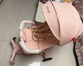 丸丫T6-2遛娃神器高景观婴儿推车可坐可躺轻便折叠可换向千禧粉PLUS 实拍图
