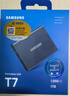 三星（SAMSUNG）1TB Type-c USB 3.2 移动固态硬盘（PSSD） T7 灰色 NVMe读速1050MB/s 手机直连笔记本外接 实拍图