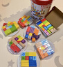 Hape(德国)儿童积木玩具木质100粒双面数字字母桶装宝宝节日礼物E8488 实拍图