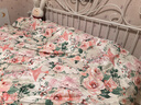 富安娜家纺 床上四件套纯棉100%纯棉全棉床单被套全棉裸睡床上用品 【纯棉热销款】悦舞 1.8米 床单款 （被套230*229cm） 实拍图