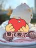 贝肽斯婴儿帽子春秋季德绒胎帽新生儿宝宝0一6月初生无骨护囟门帽 实拍图