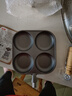 【大牌同款】章丘四孔铸铁煎蛋锅无涂层不易粘多功能早餐煎蛋锅 黑色17cm 铸铁四孔煎锅 实拍图