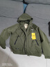 JEEP吉普夹克男秋冬季冲锋外套男士休闲宽松工装衣服男装 军绿 5XL 实拍图