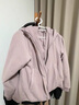 优衣库女装双面穿防风摇粒绒拉链连帽外套户外防水冬季新款479697 479697/11粉红色 XL 实拍图