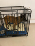 北鼻狗【升级全管加强 】狗笼中型犬大型犬狗笼子宠物狗狗笼子金毛用品 升级四面全管底部加强 黑色 125*95*105 建议130斤内 实拍图