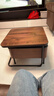 源氏木语实木茶几岩板茶桌黑胡桃木小户型客厅组合方几(高+矮) 实拍图